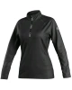 Tričko dámské MALONE, s krátkým zipem, černé 1.jpg