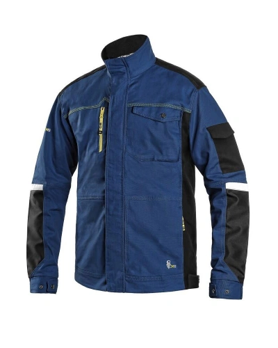 Blůza pánská montérková CXS STRETCH, tmavě modrá /černá