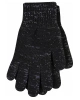 Pletené rukavice VIVARO černo-stříbrná Pletené rukavice VIVARO černo-stříbrná