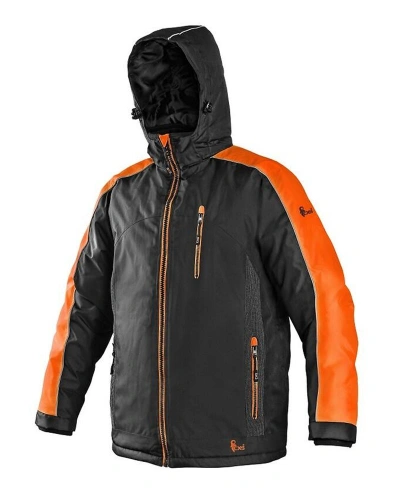 Bunda pánská zimní BRIGHTON, černo-oranžová