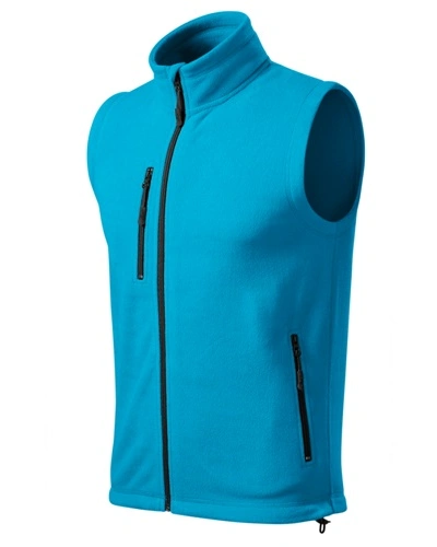 Unisexová fleecová vesta EXIT - tyrkysová Unisexová fleecová vesta EXIT - tyrkysová