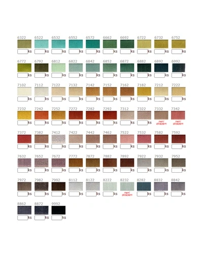 Vyšívací příze vzorník 2