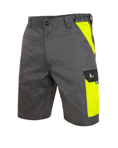 Kraťasy pánské montérkové CXS PHOENIX ZEFYROS, šedo/žluté