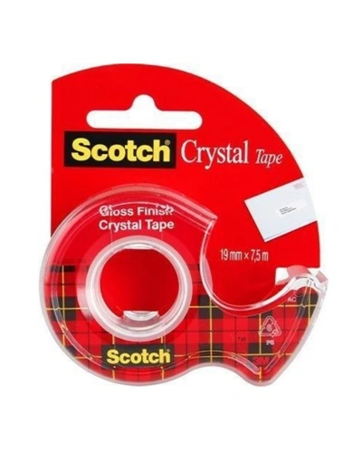 Páska lepicí 3M SCOTCH, 19 mm x 7,5 m, krystalicky čirá, 6200306
