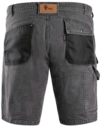 Kraťasy pánské JEANS CXS MURET, šedo-černé 2.jpg
