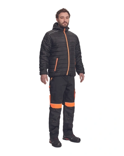 Bunda pánská zimní MAX VIVO LIGHT, černá/oranžová Bunda pánská zimní MAX VIVO LIGHT, černá/oranžová