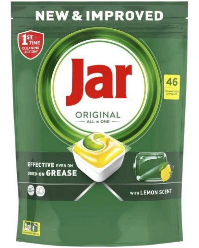 Jar, tablety do myčky nádobí, 46ks/bal, Yellow
