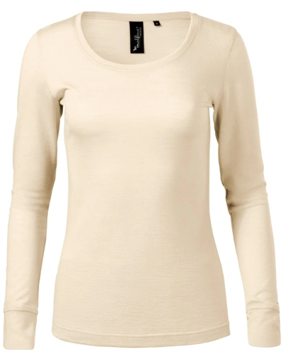 Tričko dámské Merino Rise LS 160 - mandlová