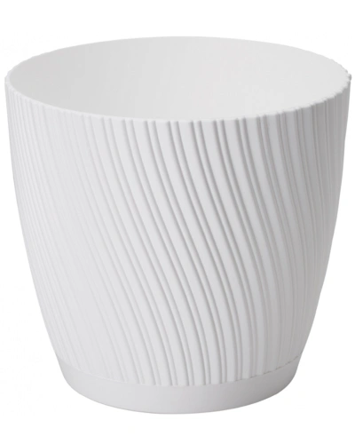 Květináč MIKA ECO s podmiskou plastový d15x14cm bílý.jpg Květináč MIKA ECO s podmiskou plastový d15x14cm bílý.jpg
