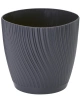 Květináč MIKA ECO s podmiskou plastový d17x15cm antracit.jpg Květináč MIKA ECO s podmiskou plastový d17x15cm antracit.jpg