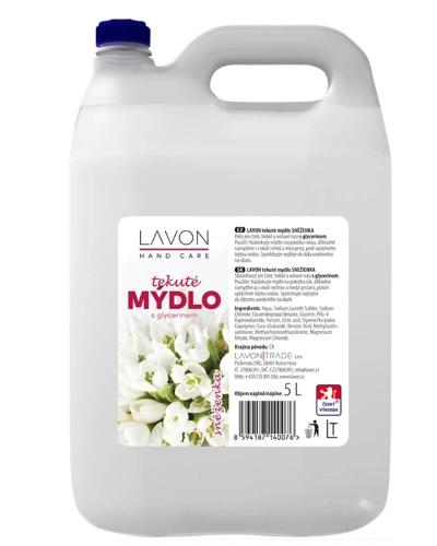Mýdlo tekuté LAVON 5l Sněženka bílá s glycerinem.jpg