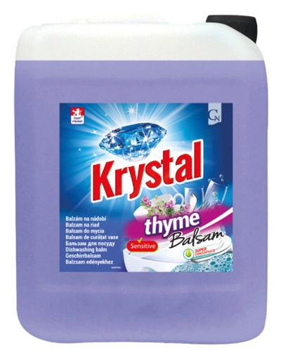 KRYSTAL Balzám na nádobí mateřídouška 5 l.jpg KRYSTAL Balzám na nádobí mateřídouška 5 l.jpg