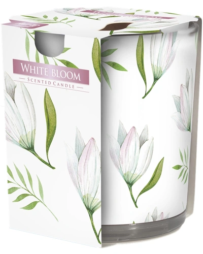 Svíce vonná, ve skle, White Bloom, 100g.jpg Svíce vonná, ve skle, White Bloom, 100g.jpg