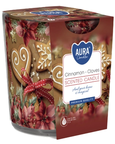 Svíce vonná, ve skle, Cinnamon - Cloves, 100g, 22 hodin hoření.jpg