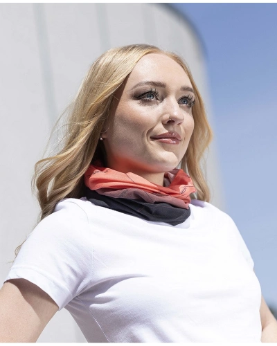 Šátek multifunkční CREATRON, černá-růžová Šátek multifunkční CREATRON, černá-růžová