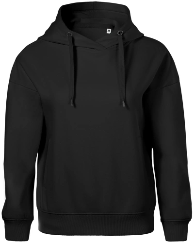 Mikina dámská MOON 421 s kapucí, černá , XS-XXL