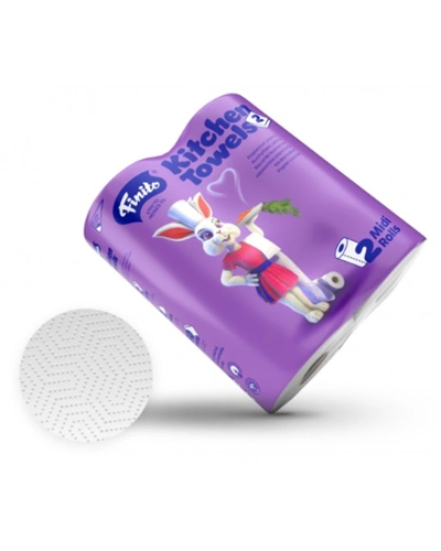 Utěrka papírová kuchyňská FINITO, 10 m, 2VR, 100%celulóza, 2ks.jpg