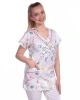 Dámská pracovní halena MAGDALÉNA, luční kvítí