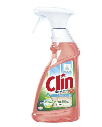 Clin, čistič na okna, 500ml, s rozprašovačem, Pro Nature Grapefruit.jpg