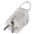 Vidlice přímá pro prodlužovací kabel, bílá P0038.jpg