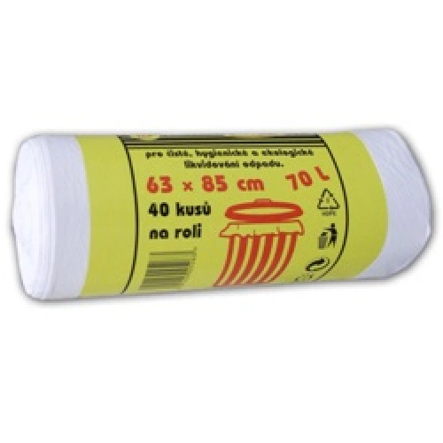 Sáčky HDPE 10mic 63x85cm 40ks transparentní Sáčky HDPE 10mic 63x85cm 40ks transparentní