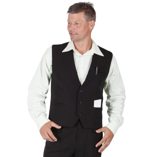 Pánská číšnická vesta 2550, černá Pánská číšnická vesta 2550, černá