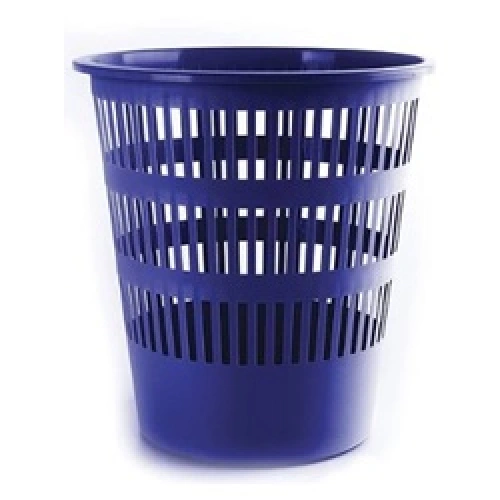 Odpadkový koš plastový děrovaný modrý 12l Odpadkový koš plastový děrovaný modrý 12l