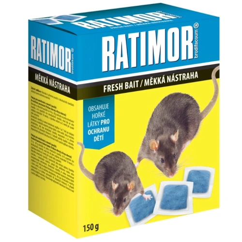 Měkká nástraha na hlodavce RATIMOR Brodifacoum 150 g.jpg Měkká nástraha na hlodavce RATIMOR Brodifacoum 150 g.jpg