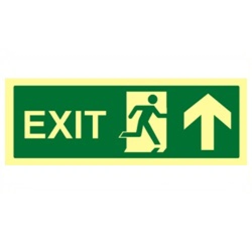 Bezpečnostní tabulka EXIT - NAHORU, Fotoluminiscenční Bezpečnostní tabulka EXIT - NAHORU, Fotoluminiscenční