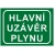 Bezpečnostní tabulka HLAVNÍ UZÁVĚR PLYNU - TEXT