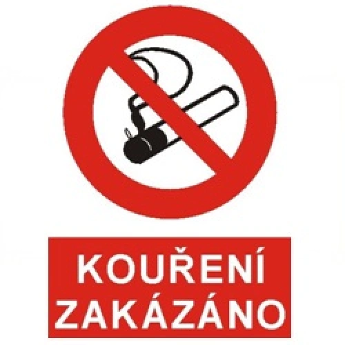 Bezpečnostní tabulka KOUŘENÍ ZAKÁZÁNO Bezpečnostní tabulka KOUŘENÍ ZAKÁZÁNO