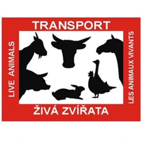 Bezpečnostní tabulka TRANSPORT ŽIVÝCH ZVÍŘAT Bezpečnostní tabulka TRANSPORT ŽIVÝCH ZVÍŘAT