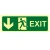 Bezpečnostní tabulka EXIT - DOLŮ
