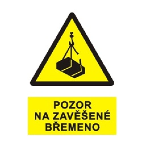 POZOR ZAVĚŠENÉ BŘEMENO POZOR ZAVĚŠENÉ BŘEMENO