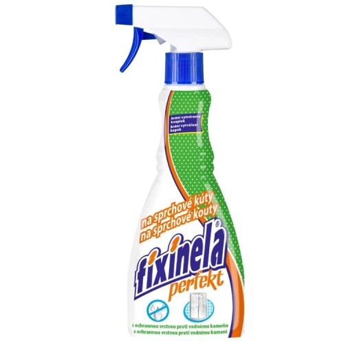Prostředek čistící FIXINELA PERFEKT na sprchové kouty 500 ml.jpg Prostředek čistící FIXINELA PERFEKT na sprchové kouty 500 ml.jpg