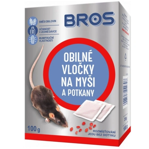 Obilné vločky na myši a potkany BROS 5x20 g.jpg Obilné vločky na myši a potkany BROS 5x20 g.jpg