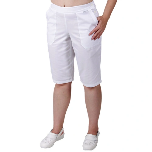 Dámské 3/4 zdravotnické kalhoty VANDA - bílé Dámské 3/4 zdravotnické kalhoty VANDA - bílé