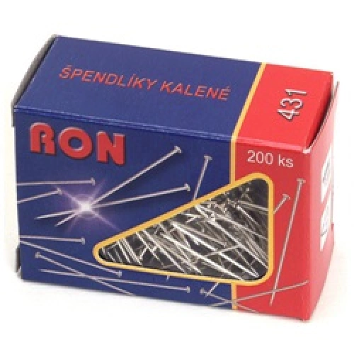 Kovové špendlíky RON 431 200ks/bal Kovové špendlíky RON 431 200ks/bal