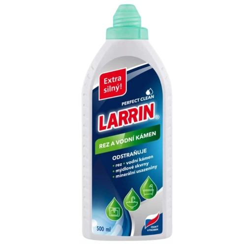 Prostředek na rez a vodní kámen LARRIN 500 ml.jpg Prostředek na rez a vodní kámen LARRIN 500 ml.jpg