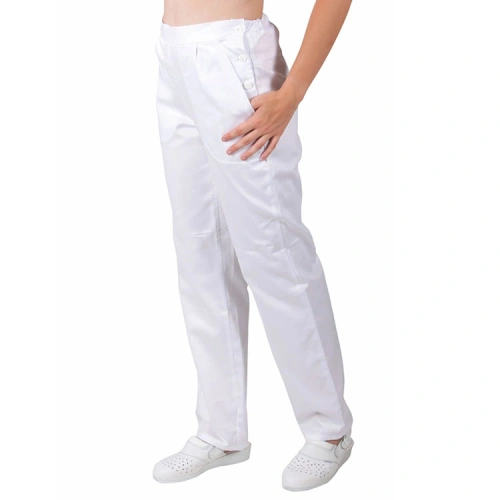 Dámské pracovní zdravotnické kalhoty 0476 - bílé