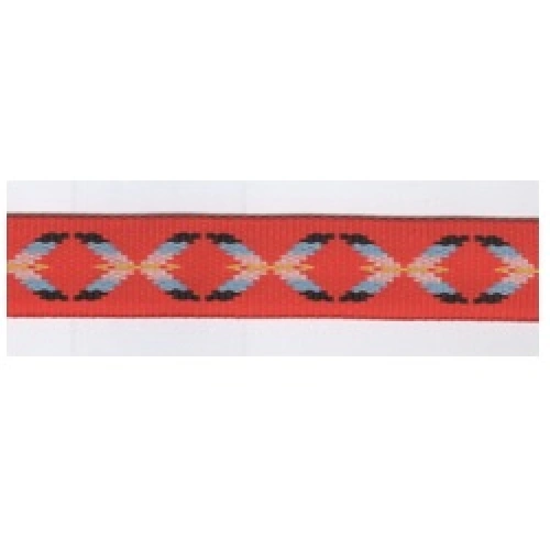 Popruh, šíře 25mm, tl. 2,4mm, červený-vzor, 355 005 025 350 Popruh, šíře 25mm, tl. 2,4mm, červený-vzor, 355 005 025 350