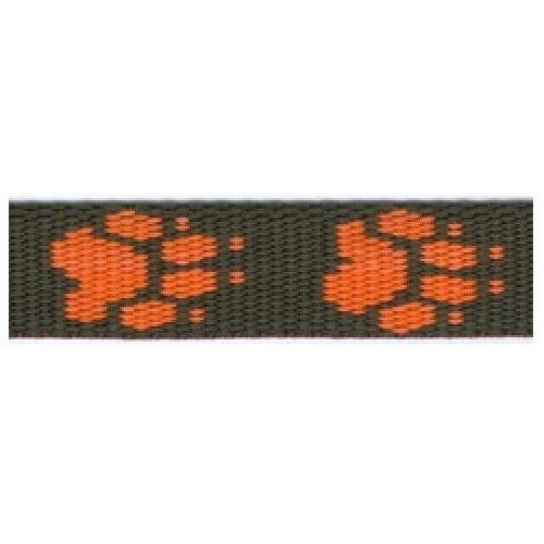 Popruh, šíře 20mm, tl. 2,2mm, černý-tlapky, 737 405 020 730-17 Popruh, šíře 20mm, tl. 2,2mm, černý-tlapky, 737 405 020 730-17