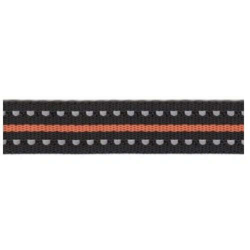 Popruh, šíře 20mm, tl. 1,8mm, černý+reflex, 325 404 020 920-76 Popruh, šíře 20mm, tl. 1,8mm, černý+reflex, 325 404 020 920-76