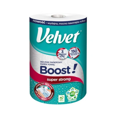 Utěrka kuchyňská Velvet role, BOOST, 1x150, 3VR Utěrka kuchyňská Velvet role, BOOST, 1x150, 3VR