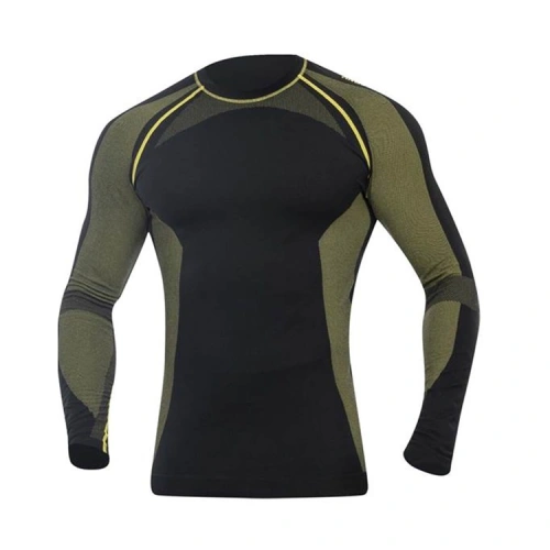 Tričko funkční bezešvé s dlouhým rukávem, AKREC, černo-žluté Tričko funkční bezešvé s dlouhým rukávem, AKREC, černo-žluté