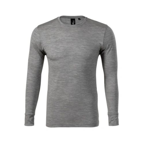 Tričko pánské Merino Rise LS 159 - S-XXL - tmavě šedý melír Tričko pánské Merino Rise LS 159 - S-XXL - tmavě šedý melír