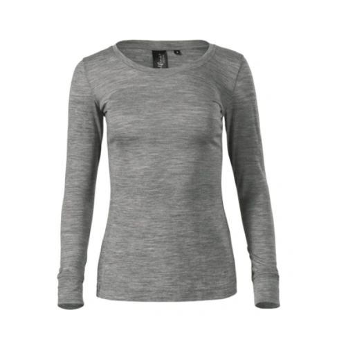 Tričko dámské Merino Rise LS 160 - S-XXL - tmavě šedý melír Tričko dámské Merino Rise LS 160 - S-XXL - tmavě šedý melír
