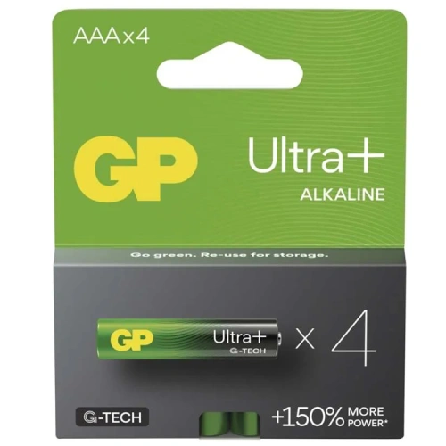 Alkalická baterie GP Ultra Plus AAA LR03.jpg