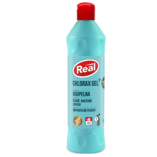 Dezinfekční a bělící prostředek REAL Chlorax Gel Plus 550 g.jpg Dezinfekční a bělící prostředek REAL Chlorax Gel Plus 550 g.jpg