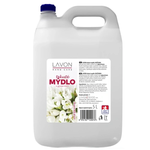 Tekuté mýdlo LAVON Sněženka 5 l.jpg Tekuté mýdlo LAVON Sněženka 5 l.jpg